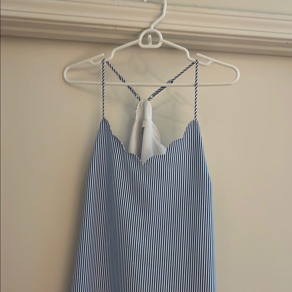 J.Crew Factory Size 6 Blue and White Striped Cami Top - Picture 16 of 17